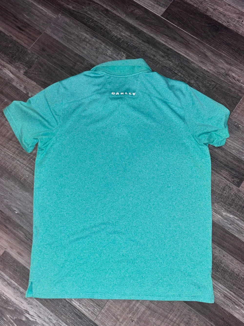 50%off w❤️ Oakley Polo Shirt Mens tailored fit Fern Green Hydrolix Performance
